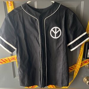 Babylon Mens Logo Jersey size Small Black Short Sleeve Embroidered Made in USA